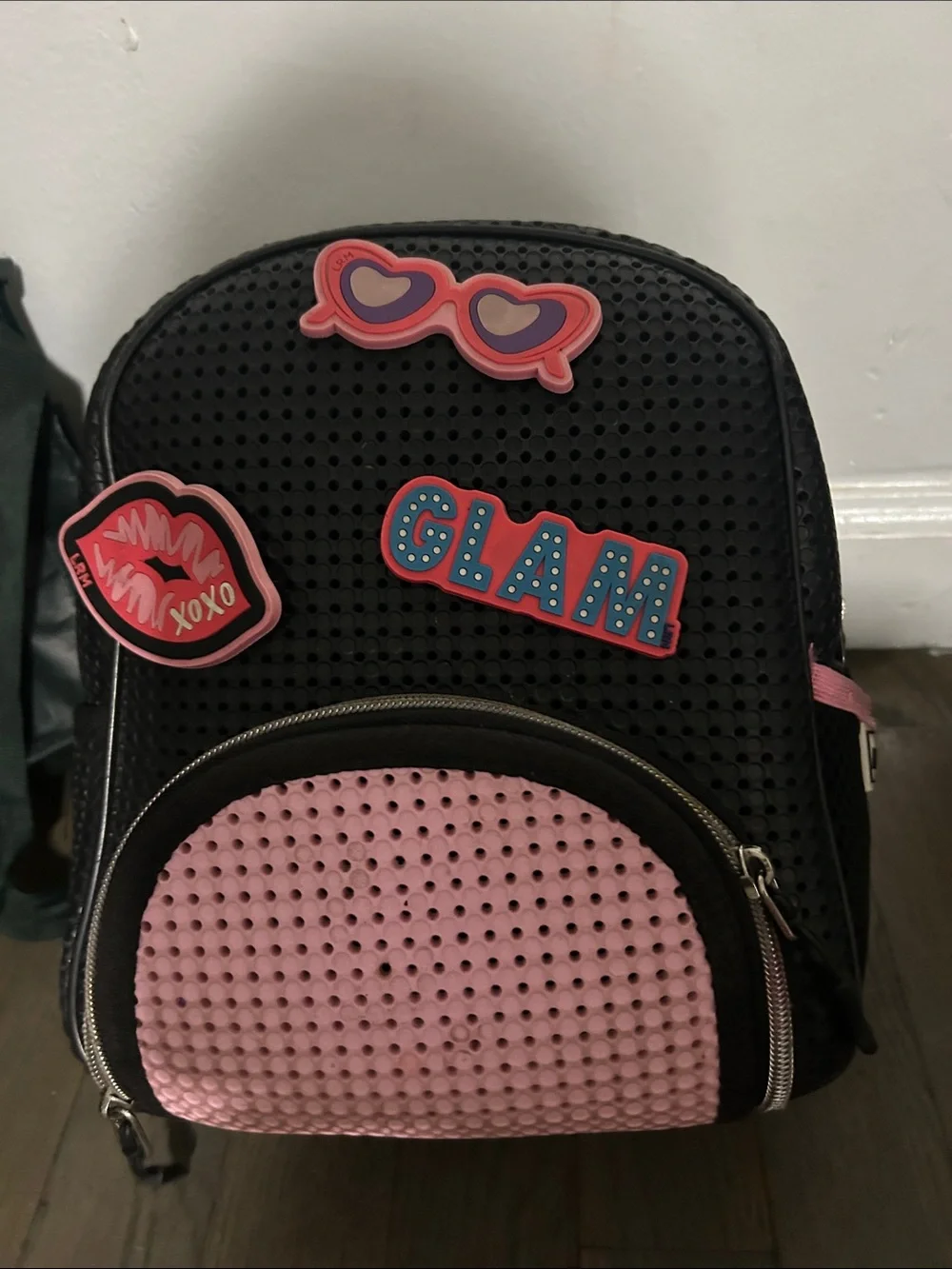 Light plus nine Black and Pink Mini Backpack (the nimix are removable)